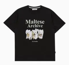 WAI KEI Maltese ArchiveTシャツ ブラックオーバーフィットのサムネイル