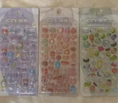クリアぷくぷくキャンディシール 3シート