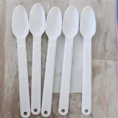 はいはい ミルク 計量スプーン 5本セット 20ml ホワイト