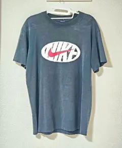 Nike/ヴィンテージTシャツ/黒/フェード/L/90's/袖裾シングル