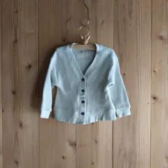 petit main ライトグリーン カーディガン 100cm