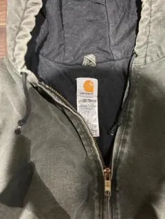 Carhartt オリーブグリーン フード付きパーカー
