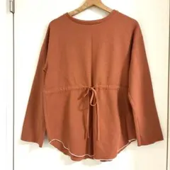 レトロガール　ドロスとカットソー　テラコッタ