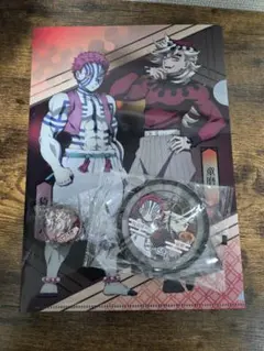 【鬼滅の刃】くら寿司コラボ クリアファイル＆ラバーコースター＆缶バッジセット