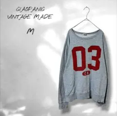 【チャオパニック】トレーナー シンプル カジュアル コットン100% グレー M