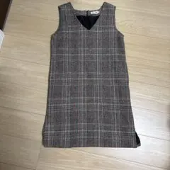 Doux Belle ノースリーブ チェックワンピース