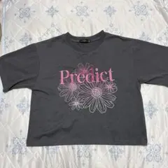 GORGE 半袖 Tシャツ F グレー ピンク刺繍