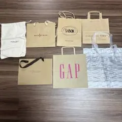 GAP サボン　チャオパニック　ショップ袋 ギフト袋　7点　小さめサイズ