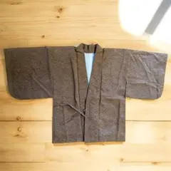 【昭和レトロ】羽織　着物　和装　アンティーク　ベージュ　茶色　道中着