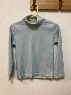 ユニクロ　リブ　ハイネック　フリース　長袖　130cm