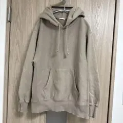 GU オーバーサイズ グレー ジュフード付きパーカー　Sサイズ　裏起毛つき