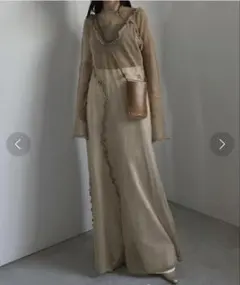 Ameri 2PIECE SHEER LONG KNIT TOPのサムネイル