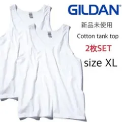 【ギルダン】新品未使用 ウルトラコットン 無地 タンクトップ 白 XL 2枚のサムネイル
