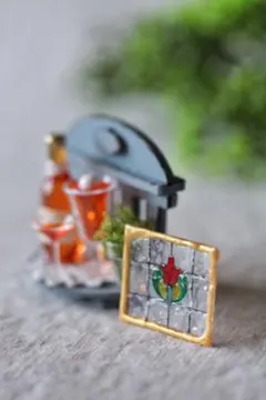 ミニチュア・ステンドグラス・ワインセット