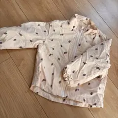 花柄ジップアップアウター　ウィンドブレーカー　サイズ90