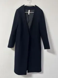 新品タグ付き未使用　YAMADAYA　soeur 7ネイビー ウールコート soeur7（レディースコート、ジャケット） | ファッション の
