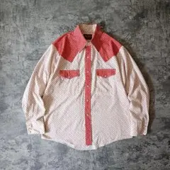 70s USA STIR-UPS ペイズリー 総柄 ウエスタンシャツ