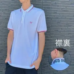 フレッドペリー 半袖ポロ 月桂樹刺繍 M8260 ホワイト XL｜春 カジュアル