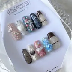 maison de riry ネイル　ドライフラワー　押し花セット 4個 maisonderiry | Maison de Riry オリジナル押し花2024.* ⚘ 3月22日 21
