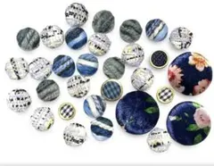 B698 くるみボタン風カボション