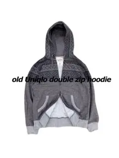 old Uniqlo double zip hoodie