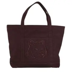 MAISON KITSUNE ダークブラウントートバッグのサムネイル