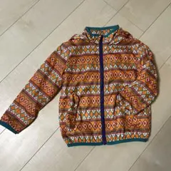 幾何学模様 フード付きジャケット