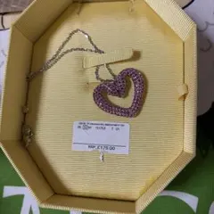 SWAROVSKI ハートネックレス ピンク新品