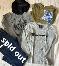 Champion 、ベベ、星長袖、シャツセット