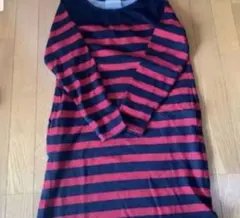 ショコラフィネローブ　ボーダーニットワンピ