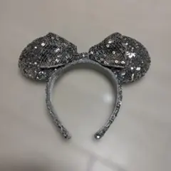 ディズニー ミッキー耳 カチューシャ シルバー