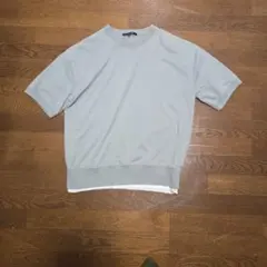 AQUAHISTORY フェイクレイヤード Tシャツ Mサイズ