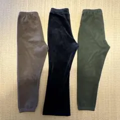 UNIQLOフリースレギンスパンツ&GUぬくぬくニットコールパンツセット！
