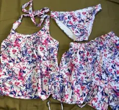 フラワープリント セパレート水着3点セットのサムネイル