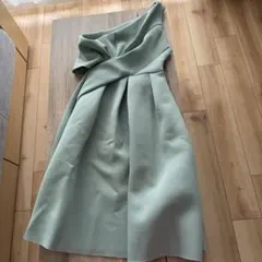 ノースリーブひざ丈ワンピース ミントグリーン