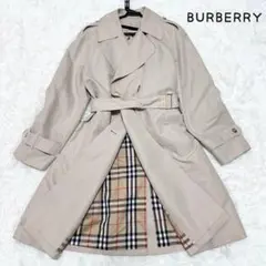 希少✨バーバリー　プローサム　トレンチコート　ベルテッド　ノバチェック　9AR