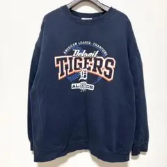 USA古着　MLB デトロイトタイガース トレーナー スウェット　Ｌ　アディダス