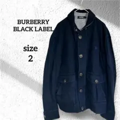 バーバリー　ブラックレーベル　ネイビー ジャケット サイズ2 おしゃれ