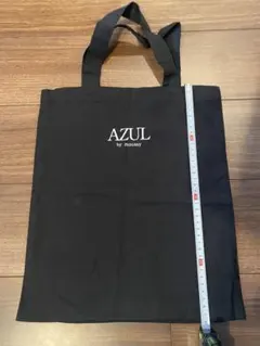 AZUL by moussy 黒 ショップバッグ　まちあり