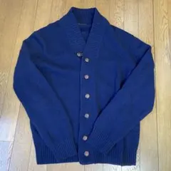 ZARA MAN ネイビー ボタン付きカーディガン