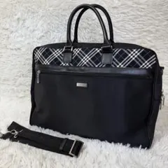 バーバリーブラックレーベル ビジネスバッグ 2way ノバチェック ロゴベルト