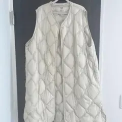 UNIQLO ULTRA LIGHT DOWN XL ホワイトロングダウンベスト