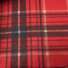 チェック柄フリース生地