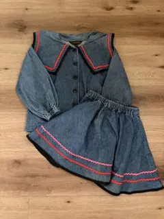 MARKEY'S ◆セーラー　デニムセットアップ