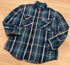 アメリカ製 80s FIVE BROTHER チェック ネルシャツ M