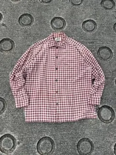OLD piko コーデュロイ　長袖チェックシャツ　細畝のサムネイル