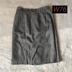 ♥︎美品♥︎レディース　タイトスカートB 千鳥格子柄　W76 通勤　オフィス