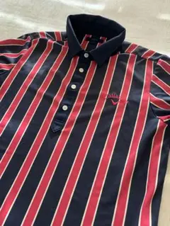 Callaway ストライプ ポロシャツ Lサイズ