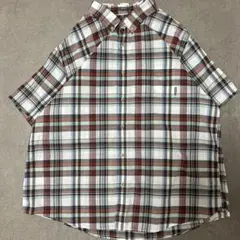 Eddie Bauer 半袖チェックシャツ Classic Fit 2XLのサムネイル