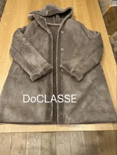 ★お値下げ★ DoCLASSE フェイクムートン　フードつきコート　11号